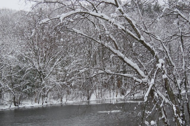Concord river - snow
